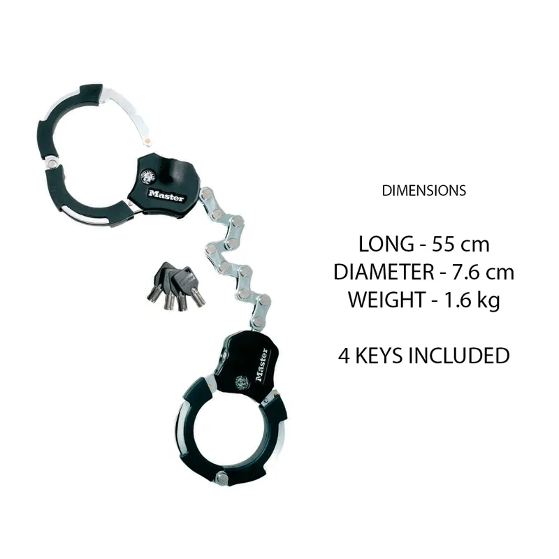 Master Lock Sold Secure Bronze Street Cuff 7.6mm Hardened Steel 8290 -1